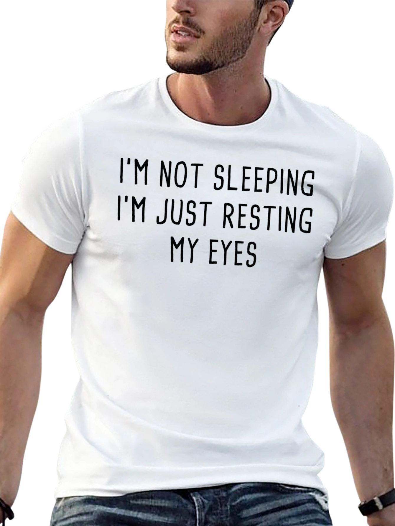 Im Not Sleeping T-Shirt - Funny Resting Eyes Tee