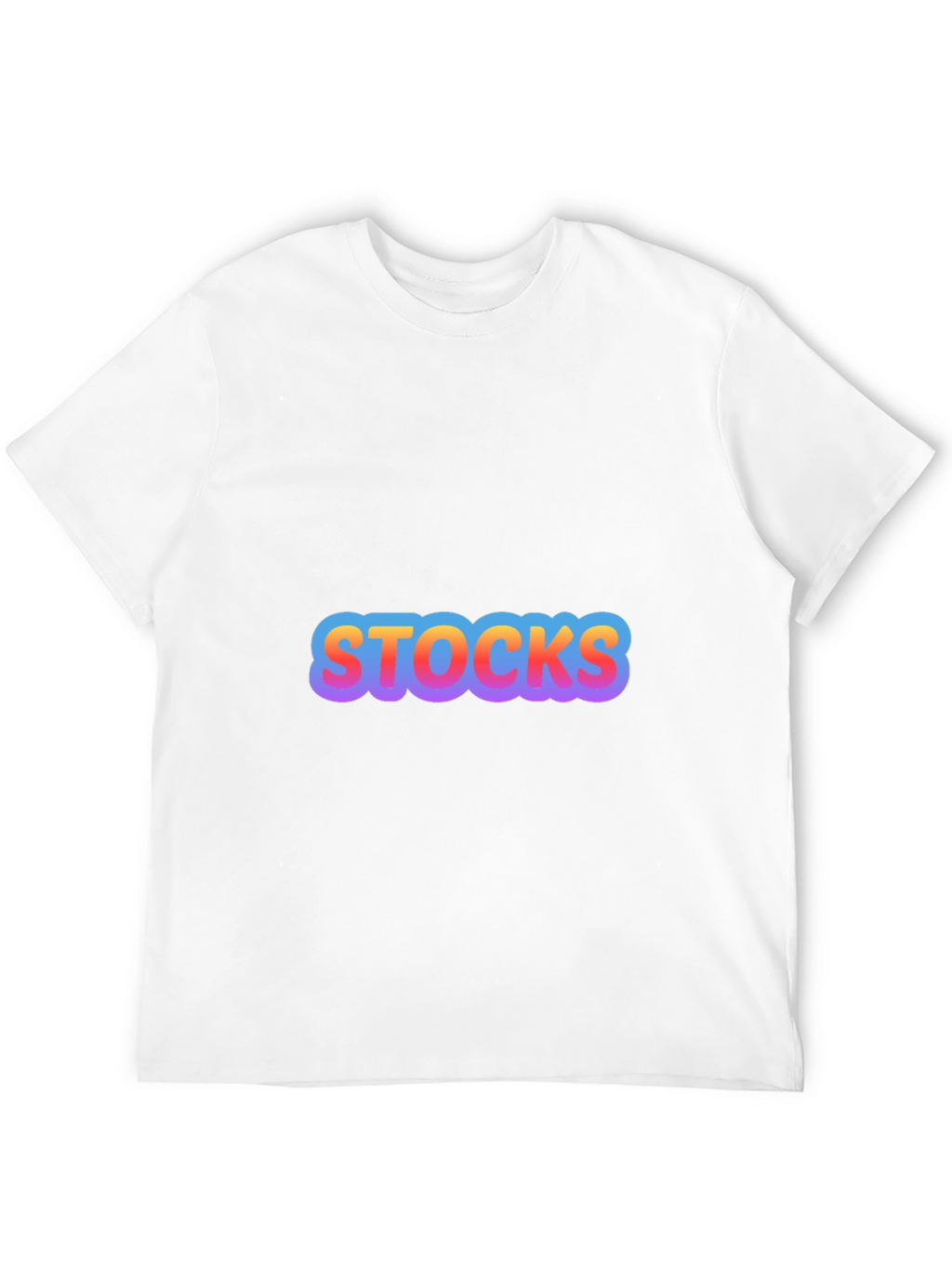 Mens Black Stocks Graphic T-Shirt