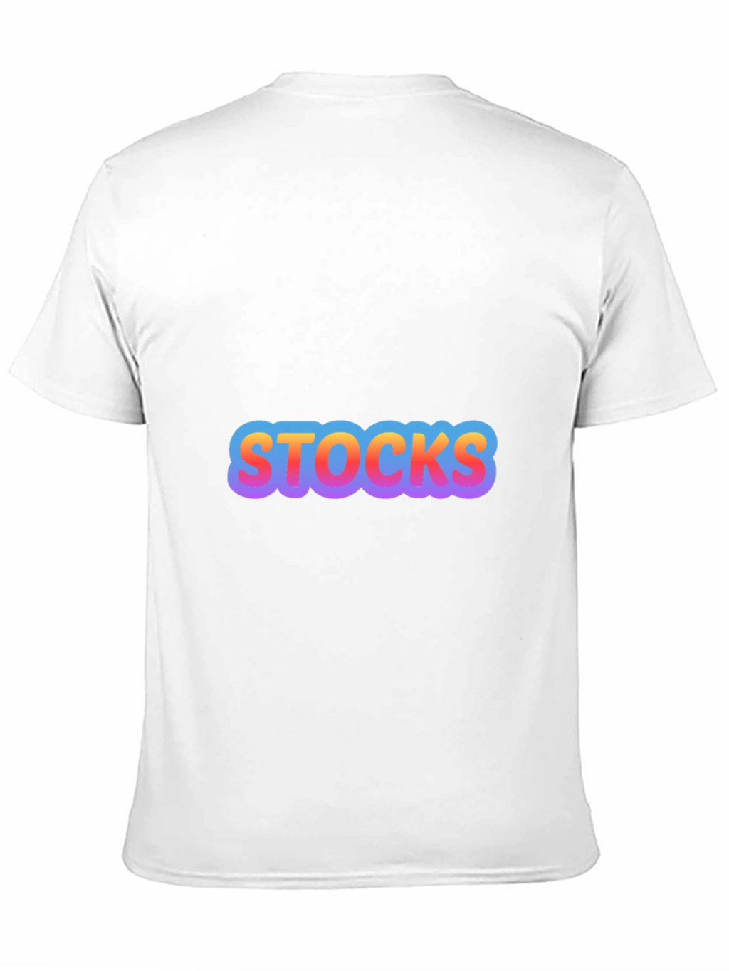 Mens Black Stocks Graphic T-Shirt