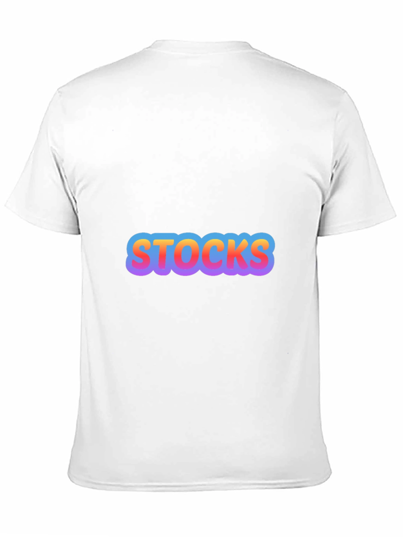 Mens Black Stocks Graphic T-Shirt