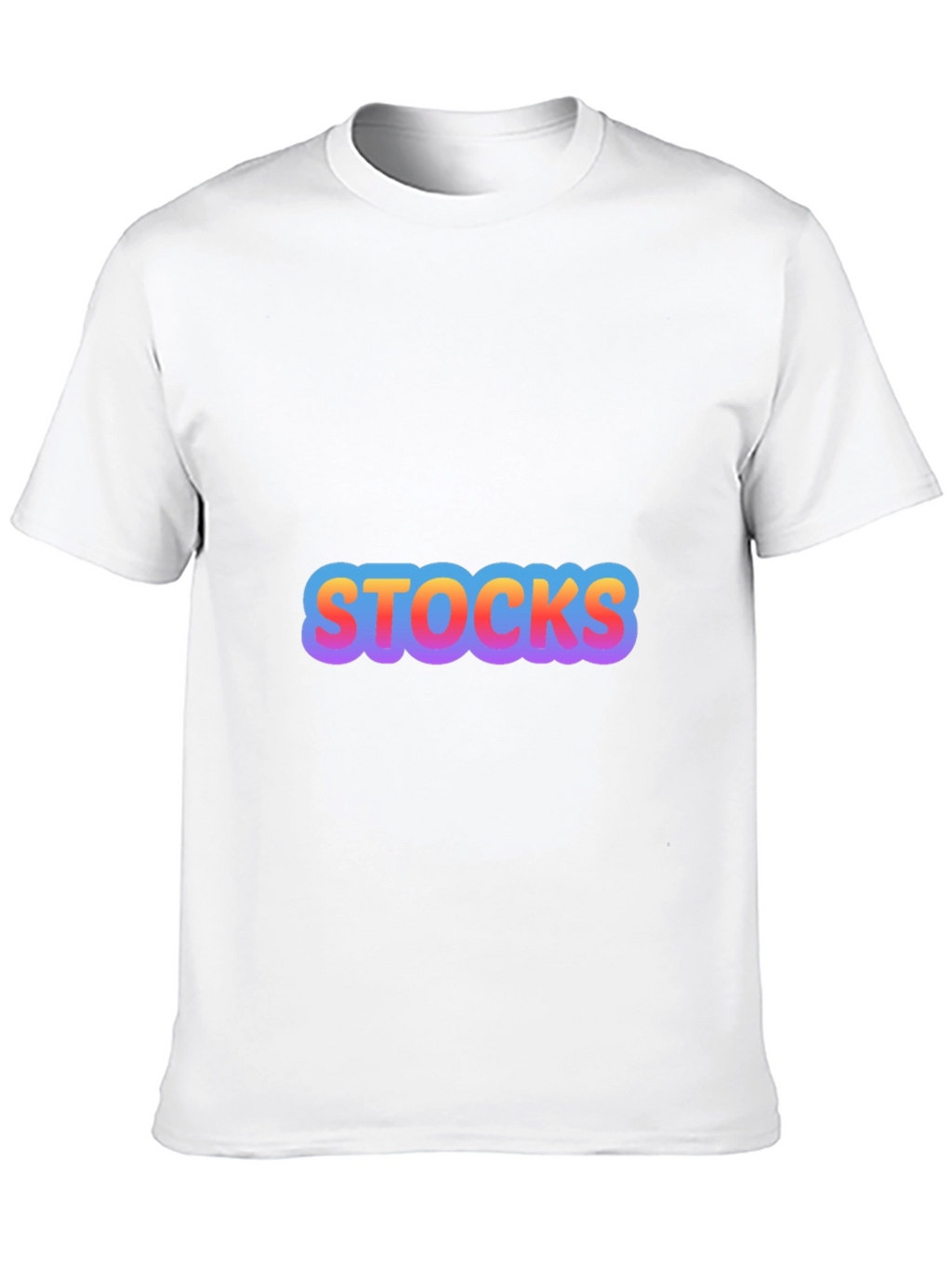 Mens Black Stocks Graphic T-Shirt