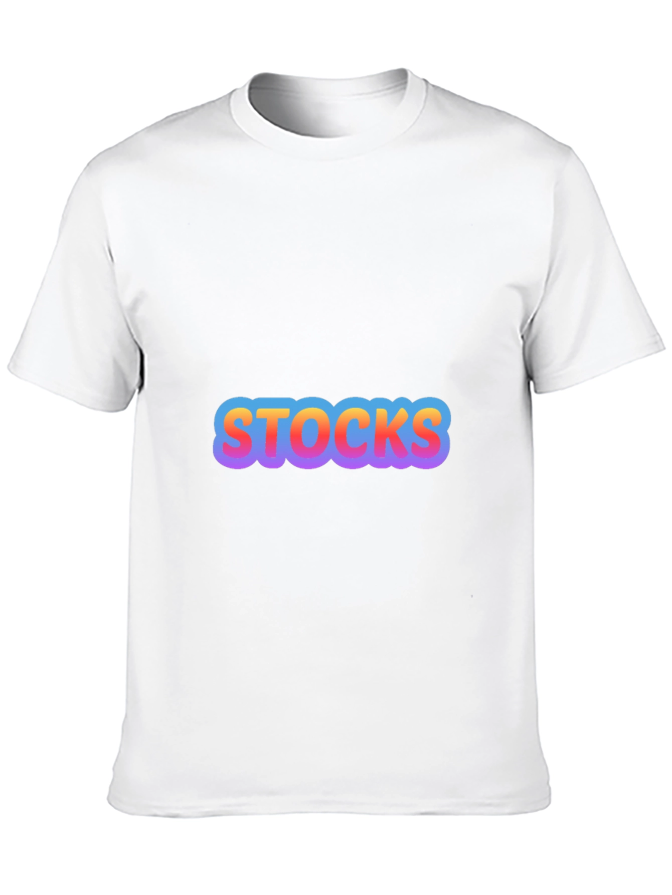 Mens Black Stocks Graphic T-Shirt