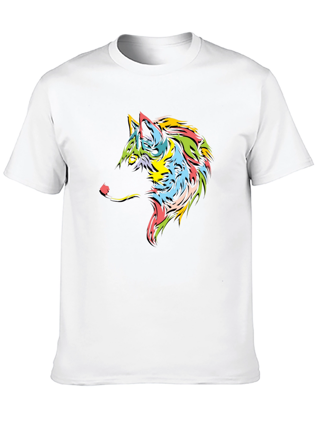 Wolf Graphic Tee - Black Short Sleeve T-Shirt