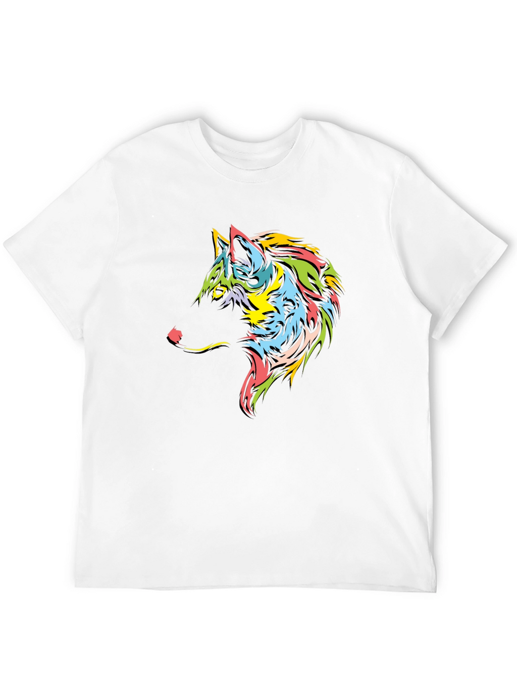 Wolf Graphic Tee - Black Short Sleeve T-Shirt