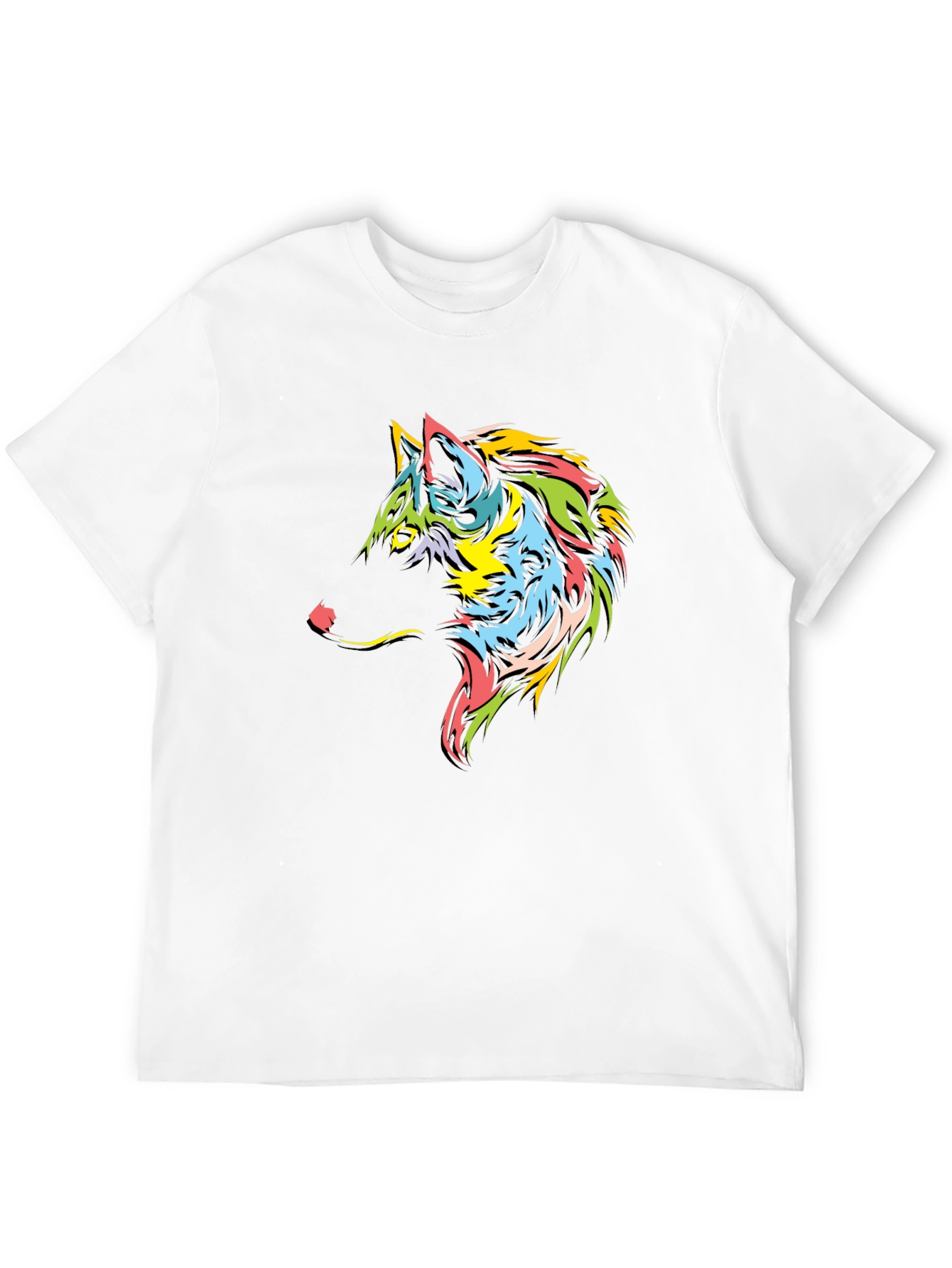 Wolf Graphic Tee - Black Short Sleeve T-Shirt