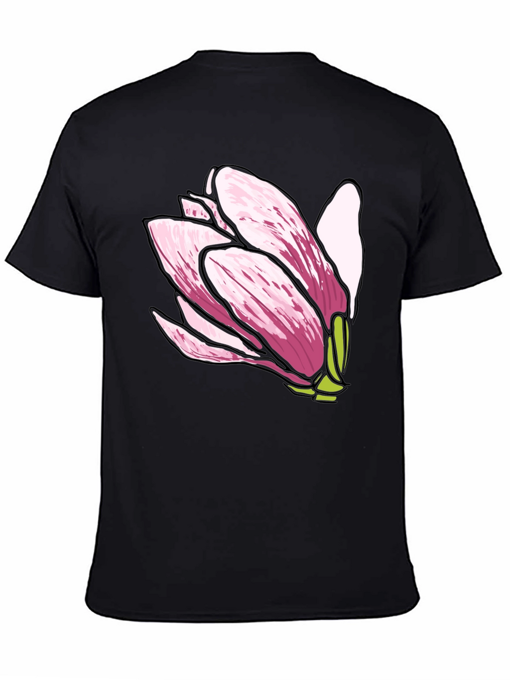 Magnolia Flower Graphic Tee - Soft Cotton Comfort