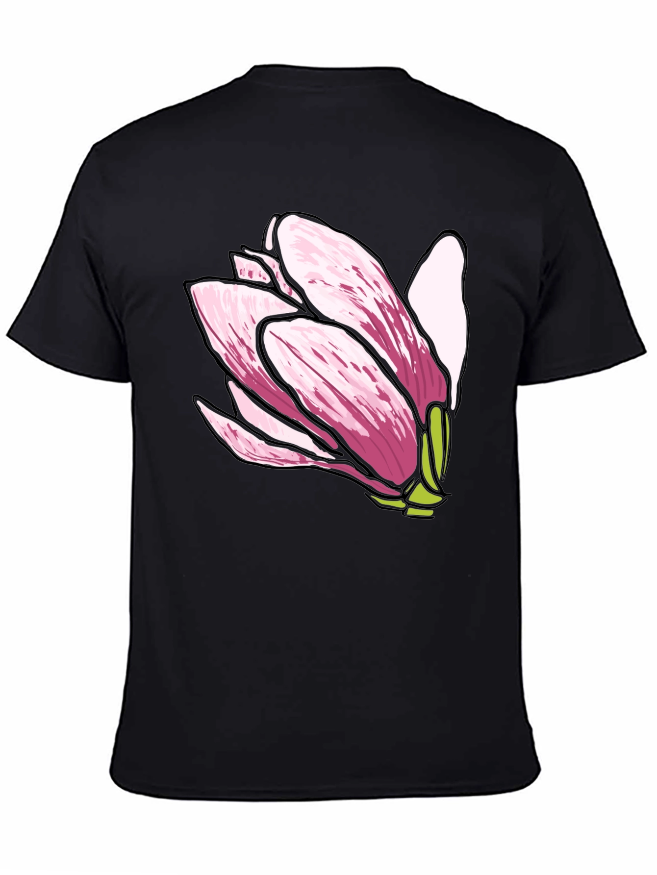 Magnolia Flower Graphic Tee - Soft Cotton Comfort