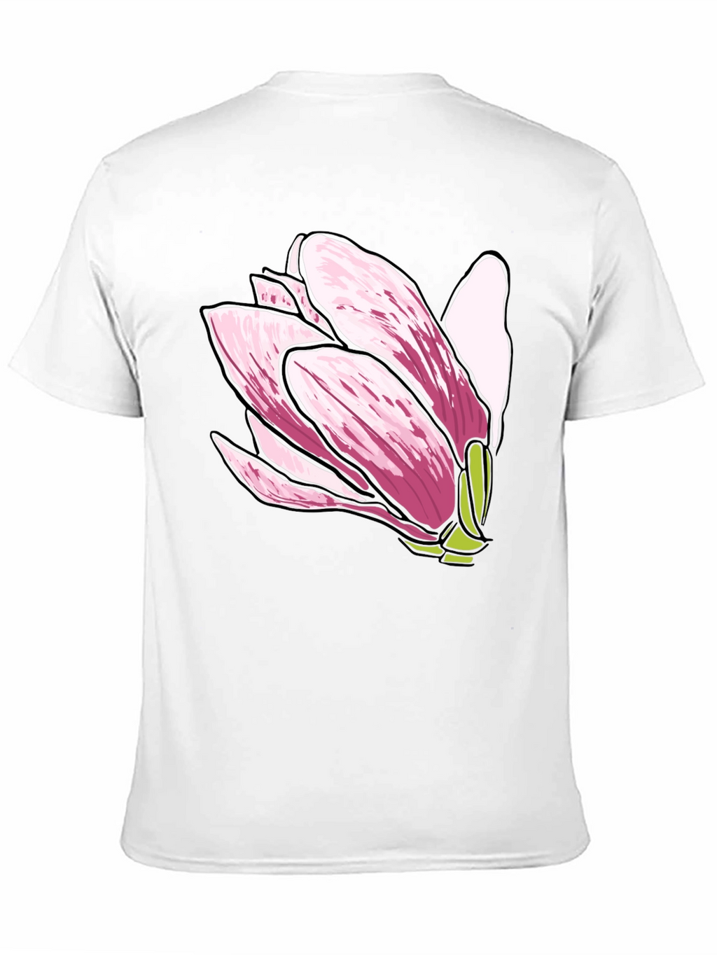 Magnolia Flower Graphic Tee - Soft Cotton Comfort