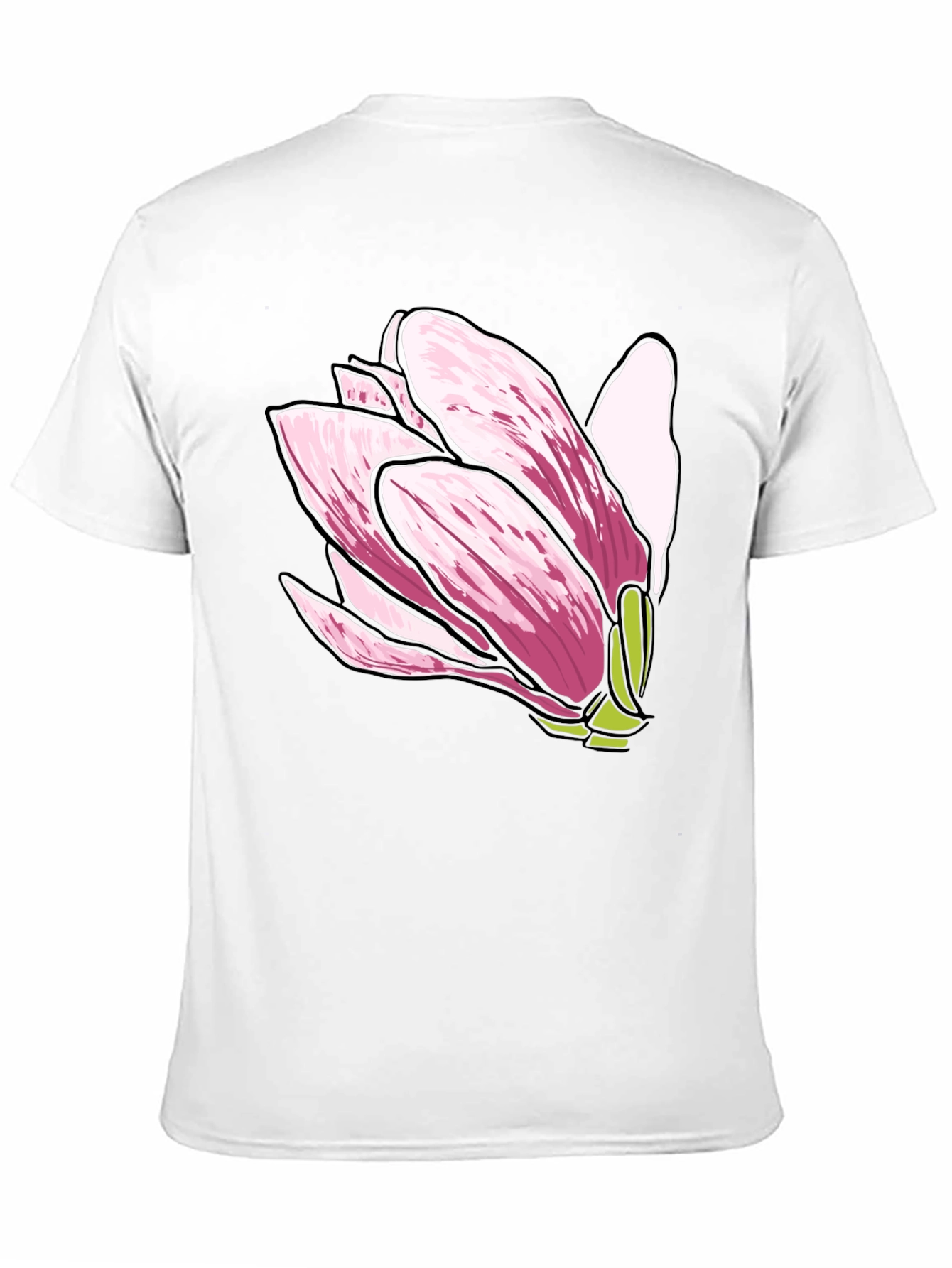 Magnolia Flower Graphic Tee - Soft Cotton Comfort