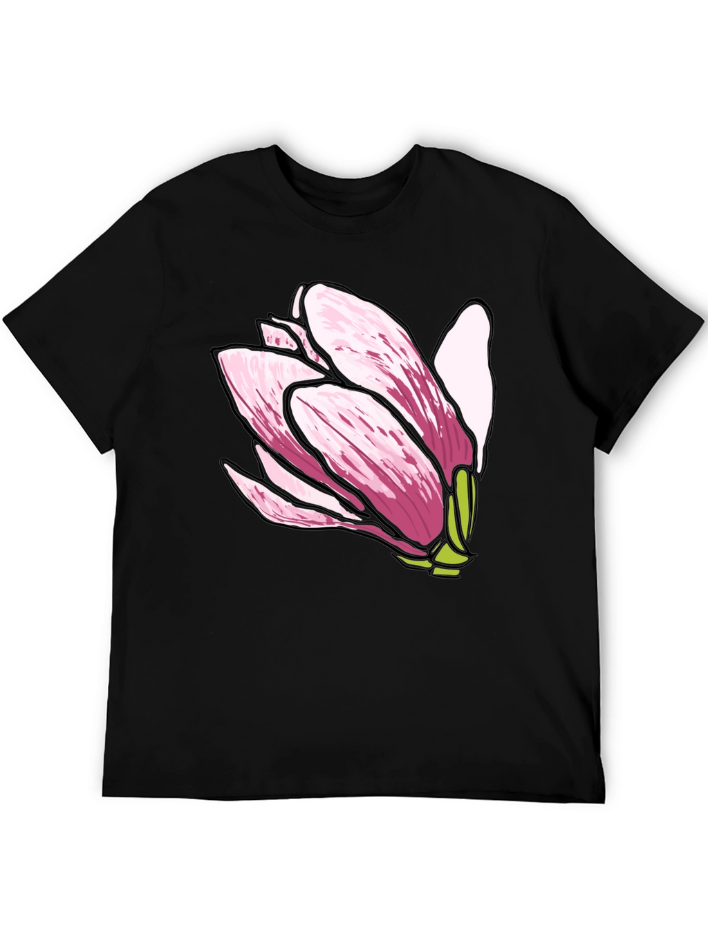Magnolia Flower Graphic Tee - Soft Cotton Comfort