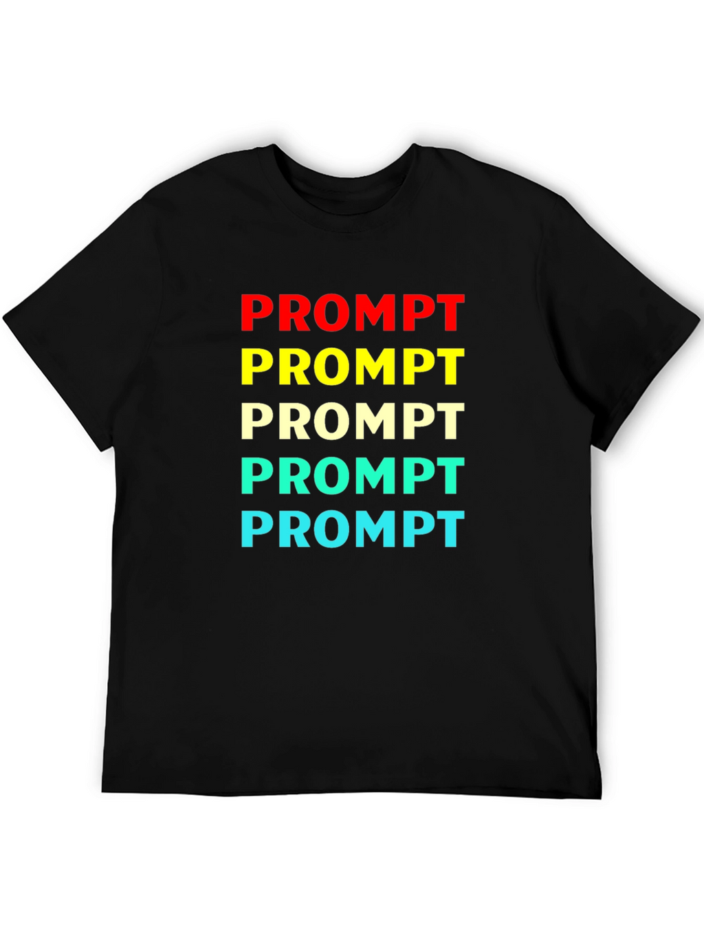 Prompt Colorful Graphic T-Shirt