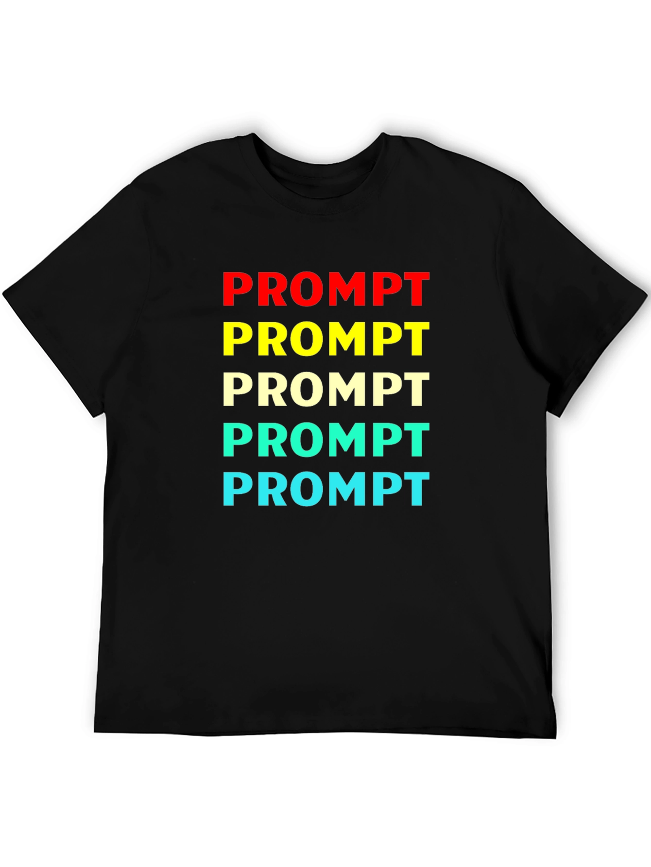 Prompt Colorful Graphic T-Shirt