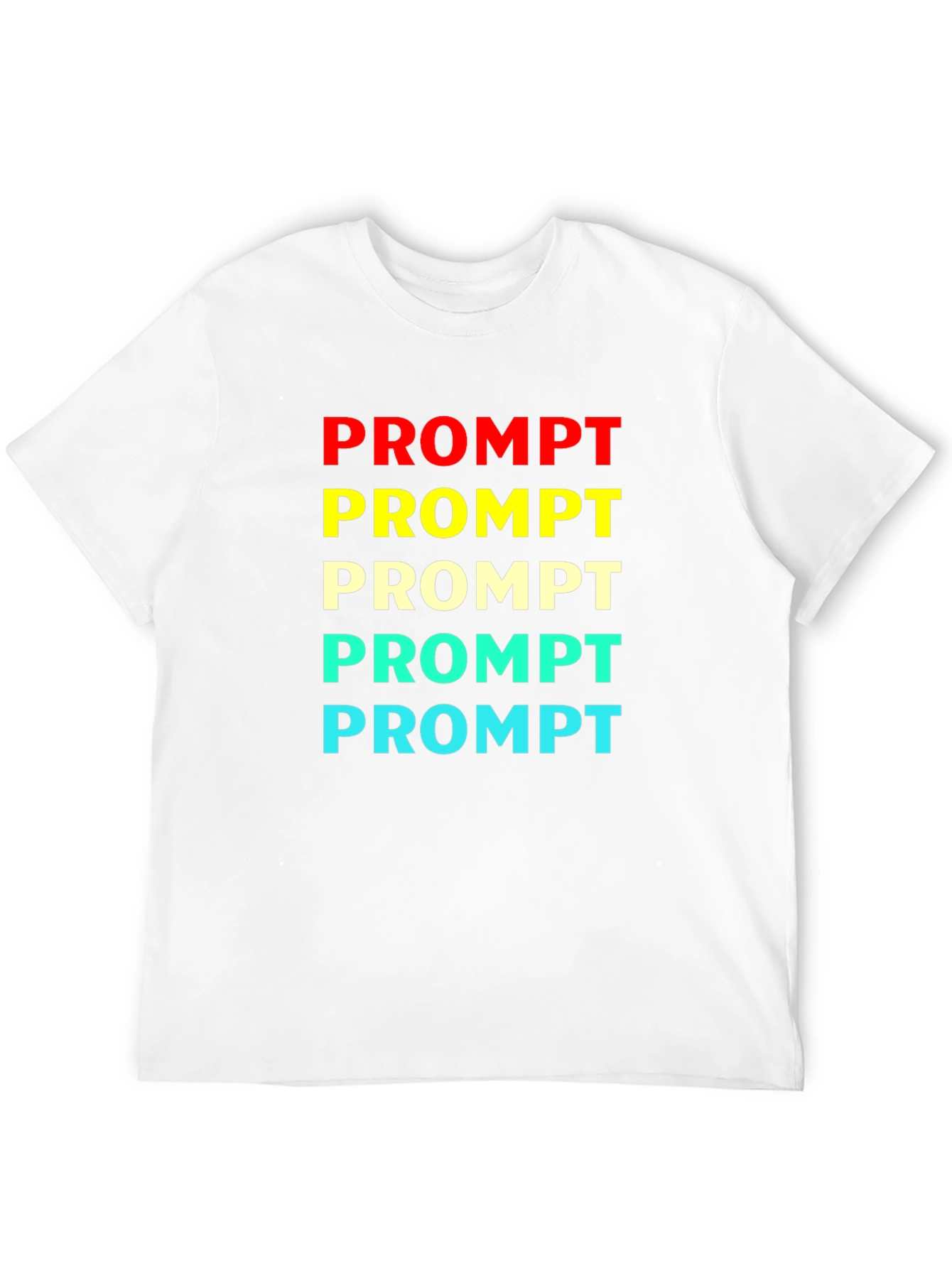 Prompt Colorful Graphic T-Shirt