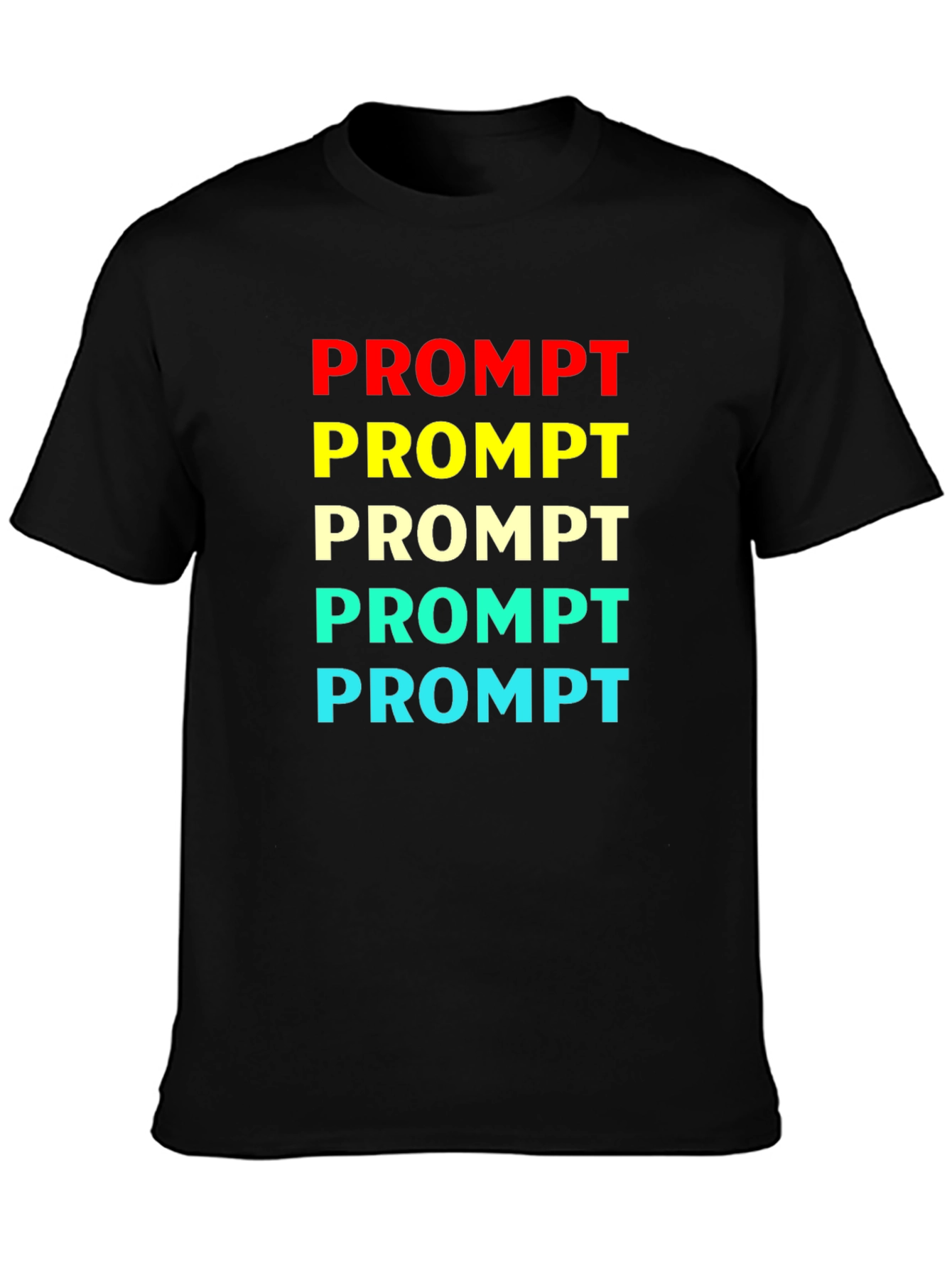 Prompt Colorful Graphic T-Shirt