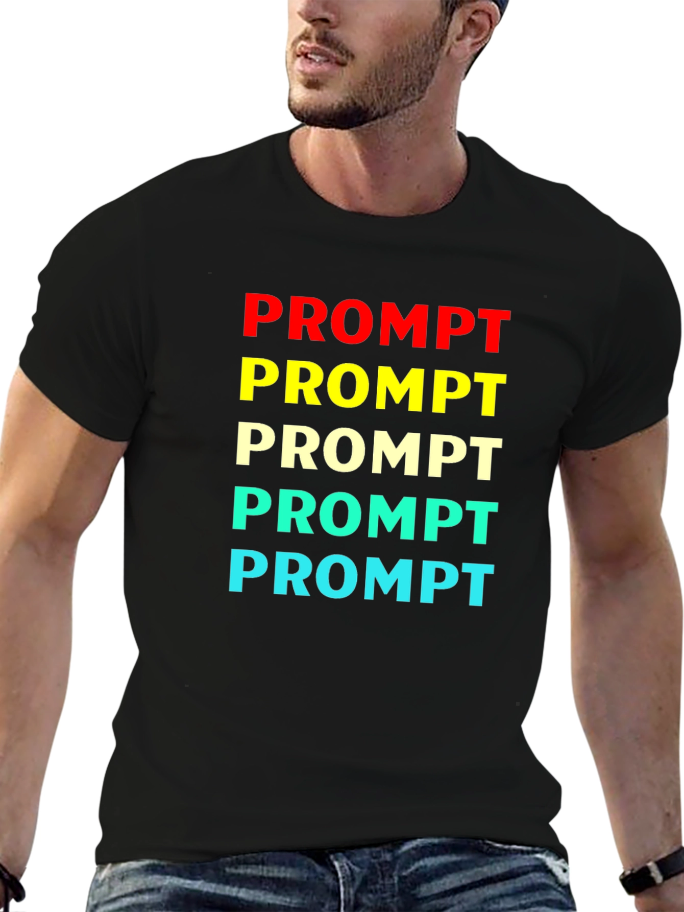Prompt Colorful Graphic T-Shirt