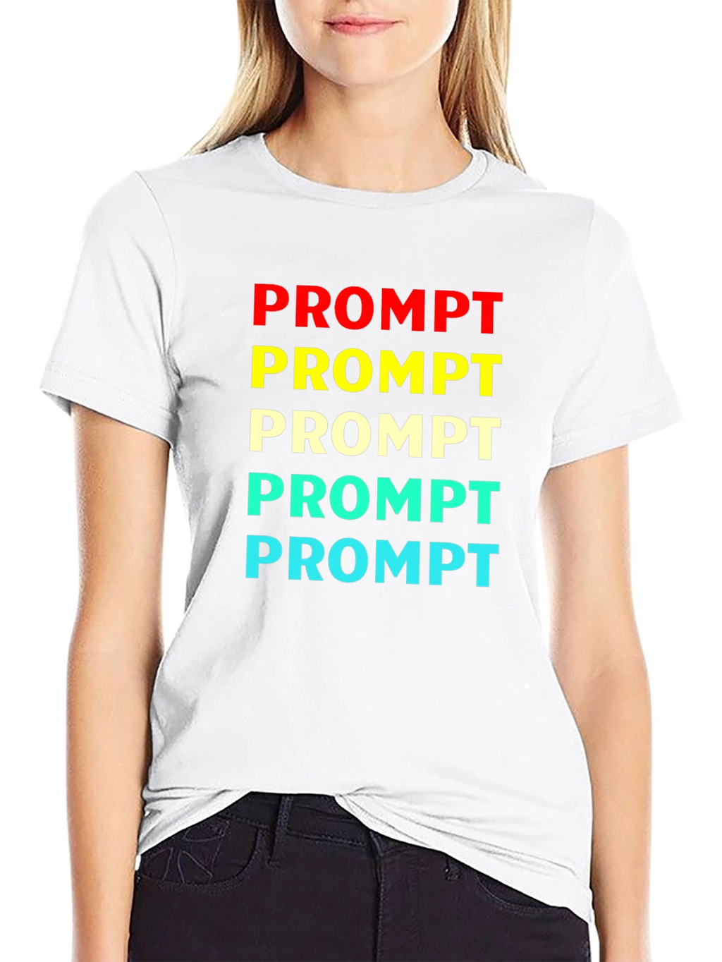 Prompt Colorful Graphic T-Shirt