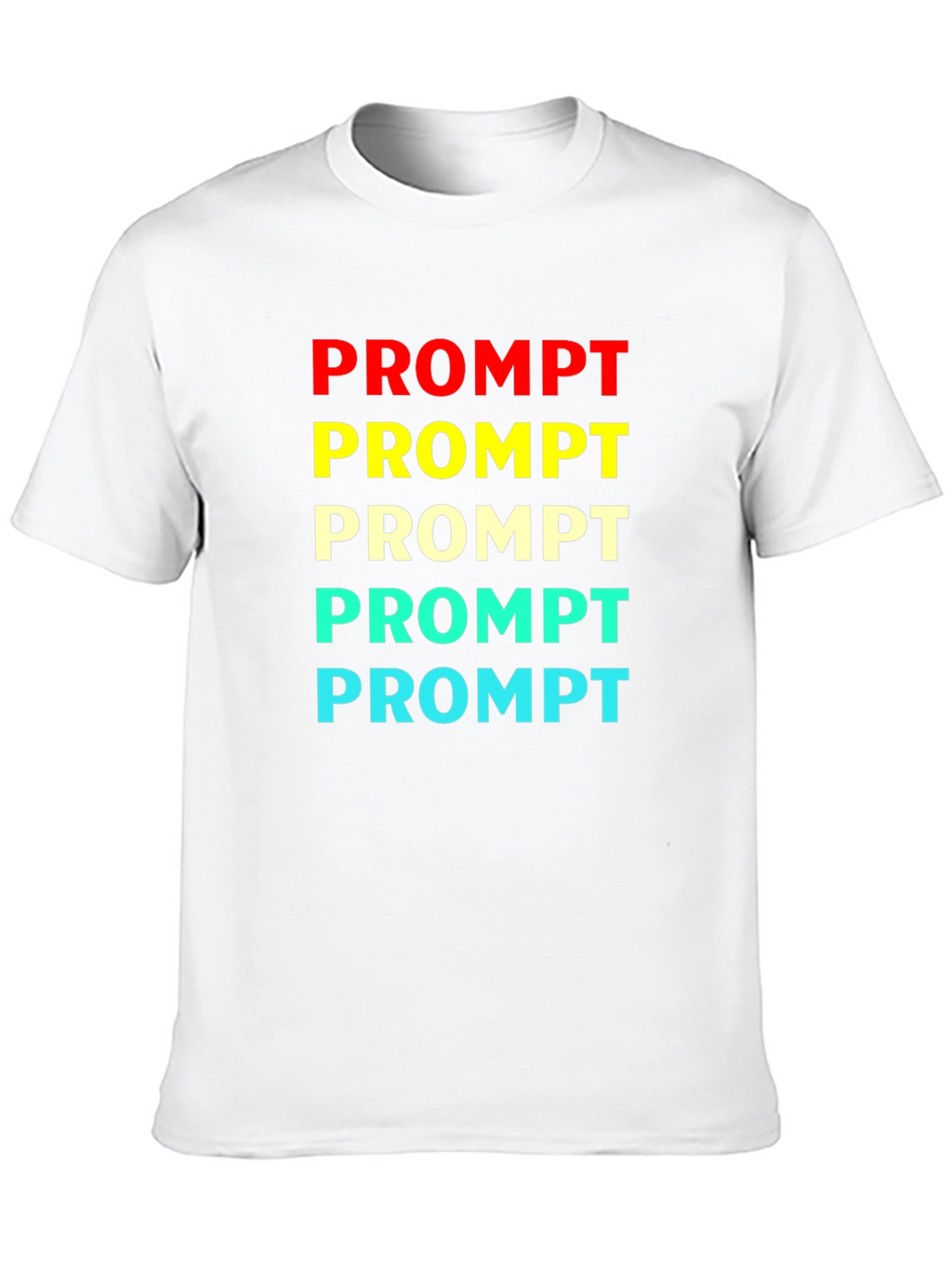 Prompt Colorful Graphic T-Shirt