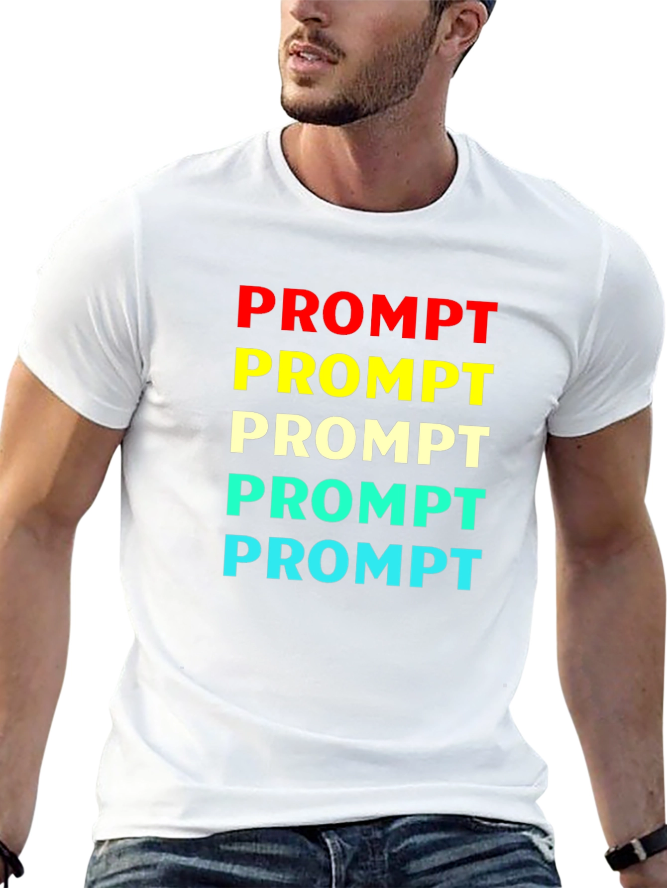 Prompt Colorful Graphic T-Shirt