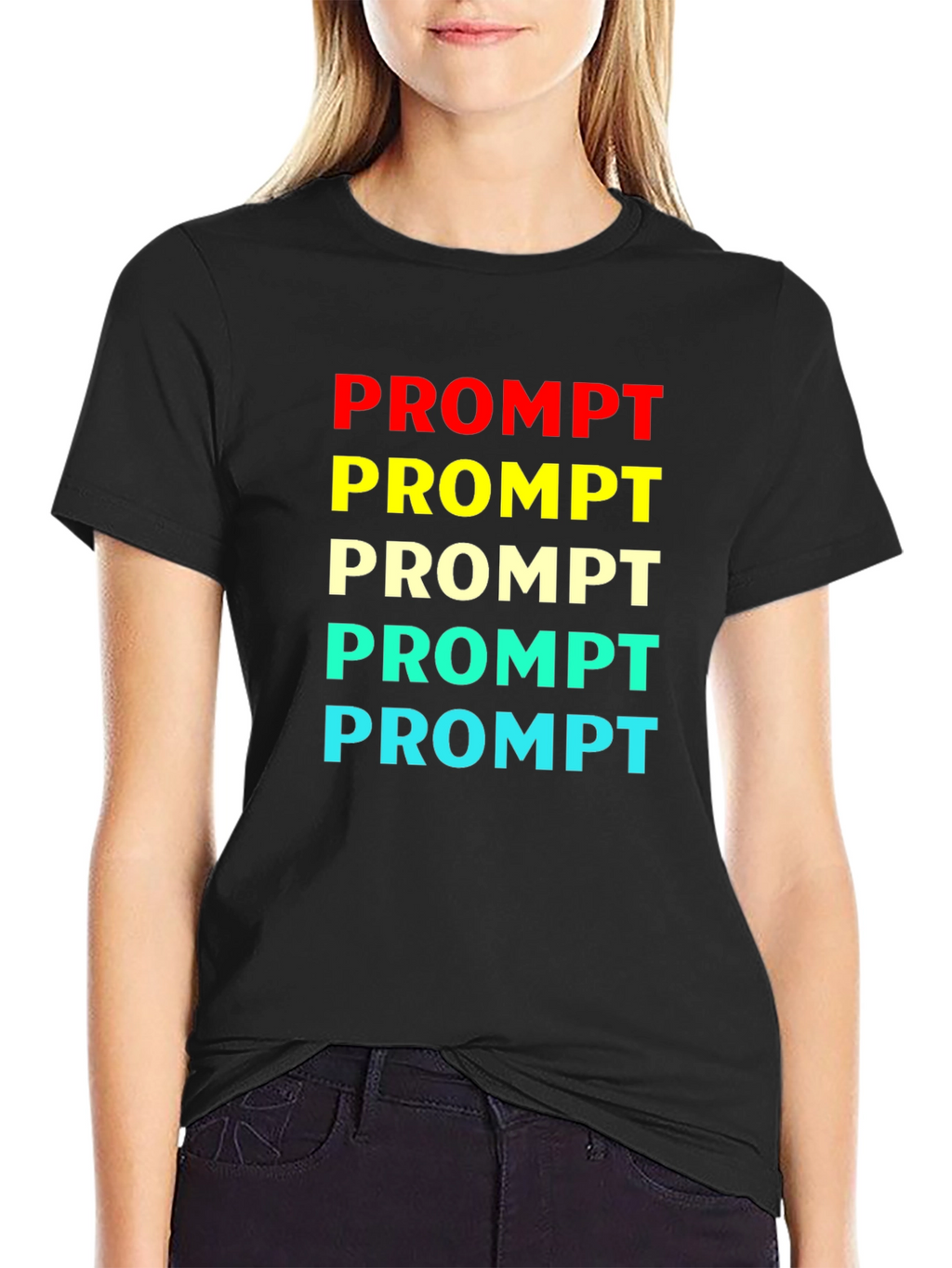Prompt Colorful Graphic T-Shirt