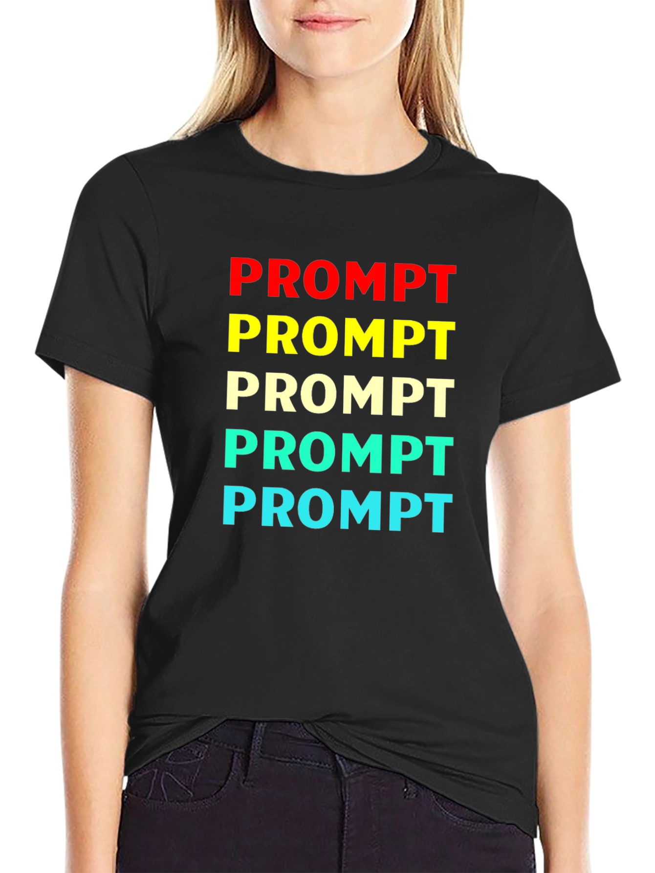 Prompt Colorful Graphic T-Shirt