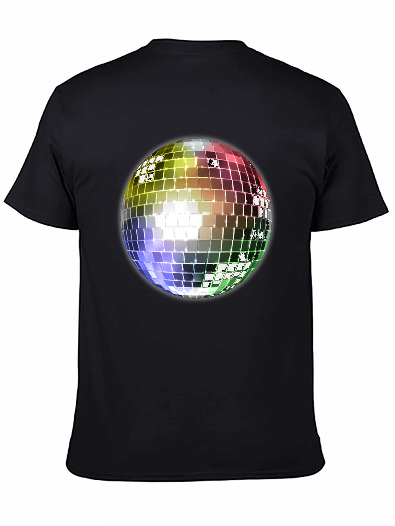 Retro Disco Ball Graphic Tee - Classic Style