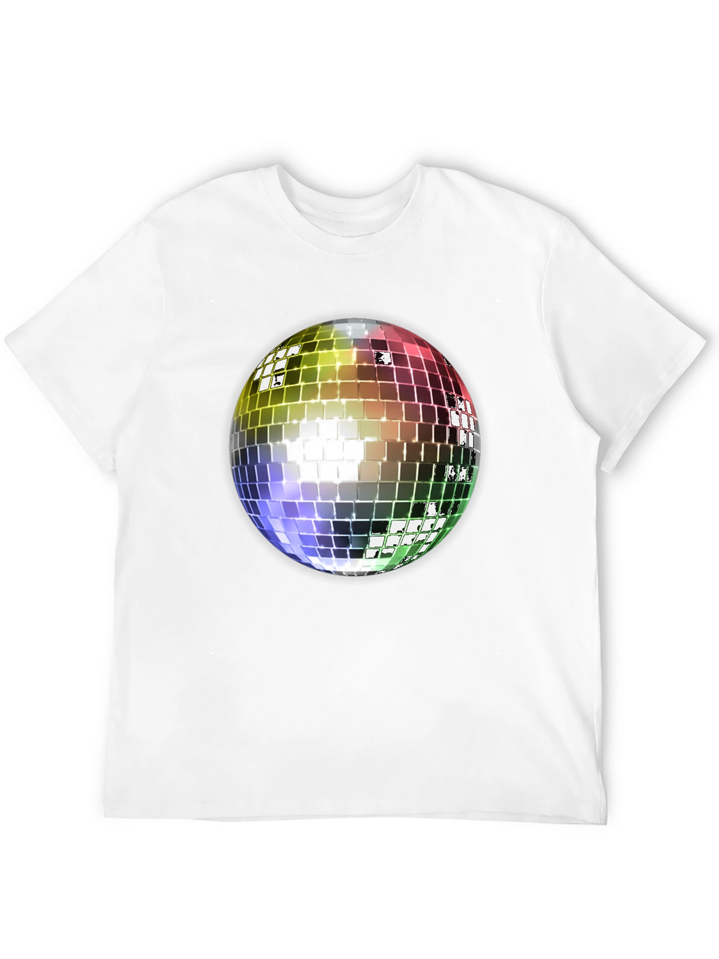Retro Disco Ball Graphic Tee - Classic Style