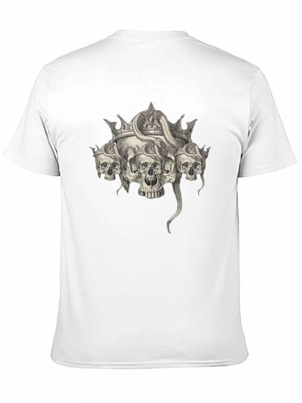 Skull & Crown Graphic Tee - Black
