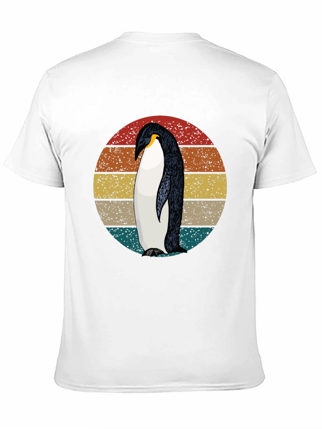Retro Penguin Graphic Tee - Cool Black T-Shirt