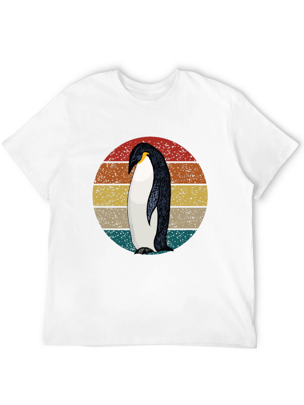 Retro Penguin Graphic Tee - Cool Black T-Shirt