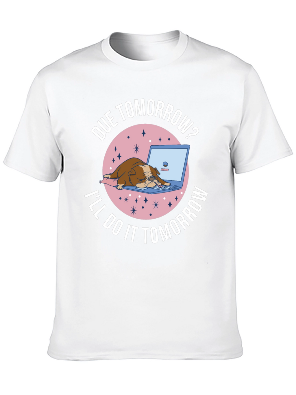 Due Tomorrow Bulldog Graphic Tee