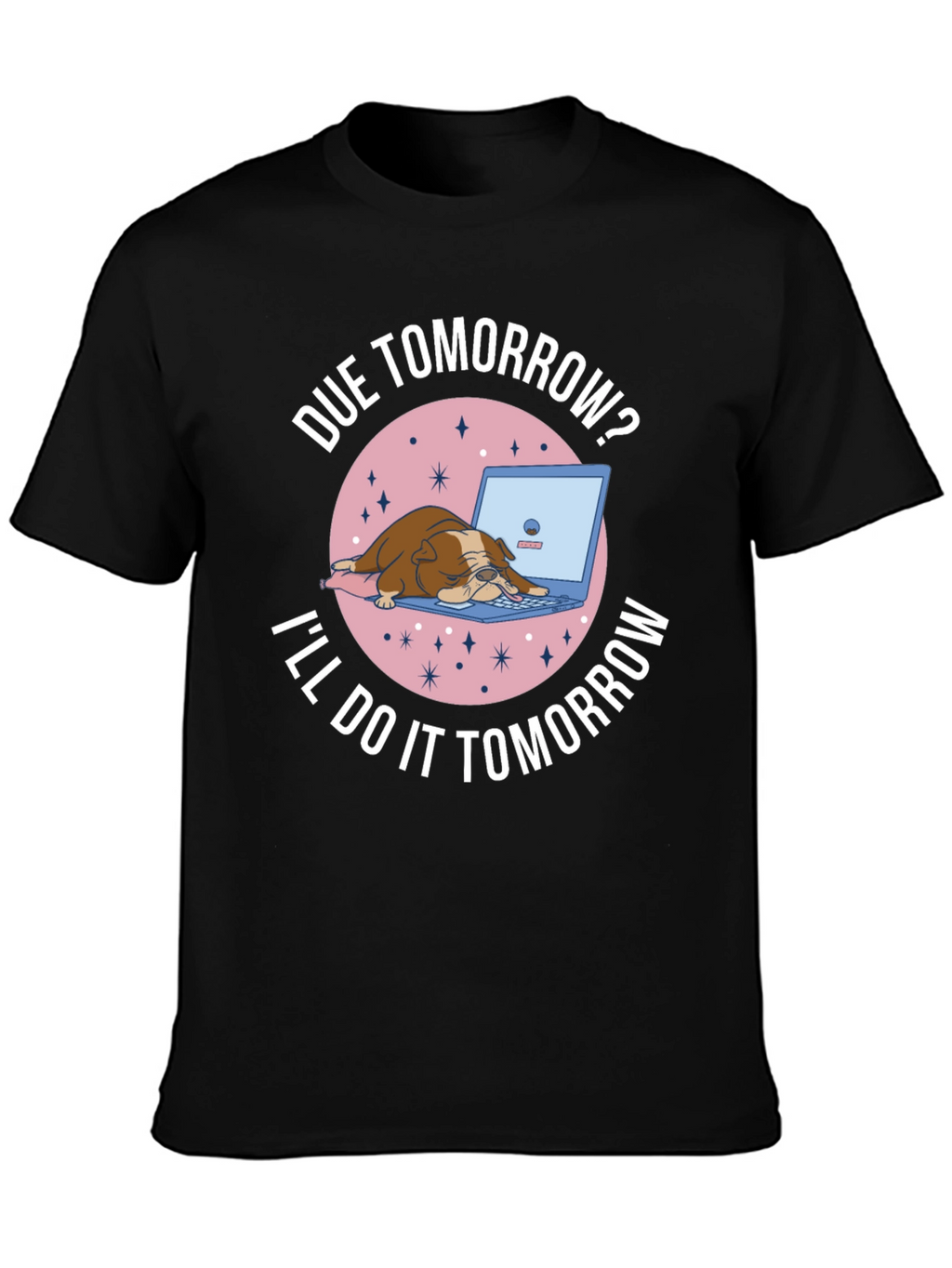 Due Tomorrow Bulldog Graphic Tee