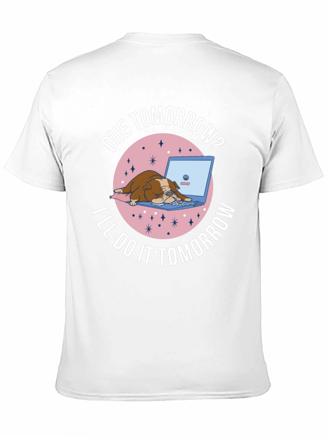 Due Tomorrow Bulldog Graphic Tee