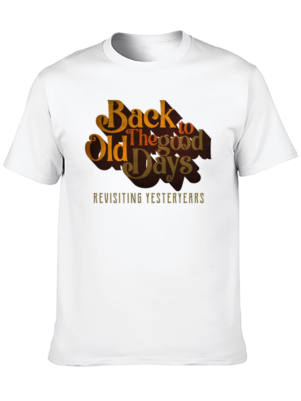 Back to Old Days Retro Graphic Tee