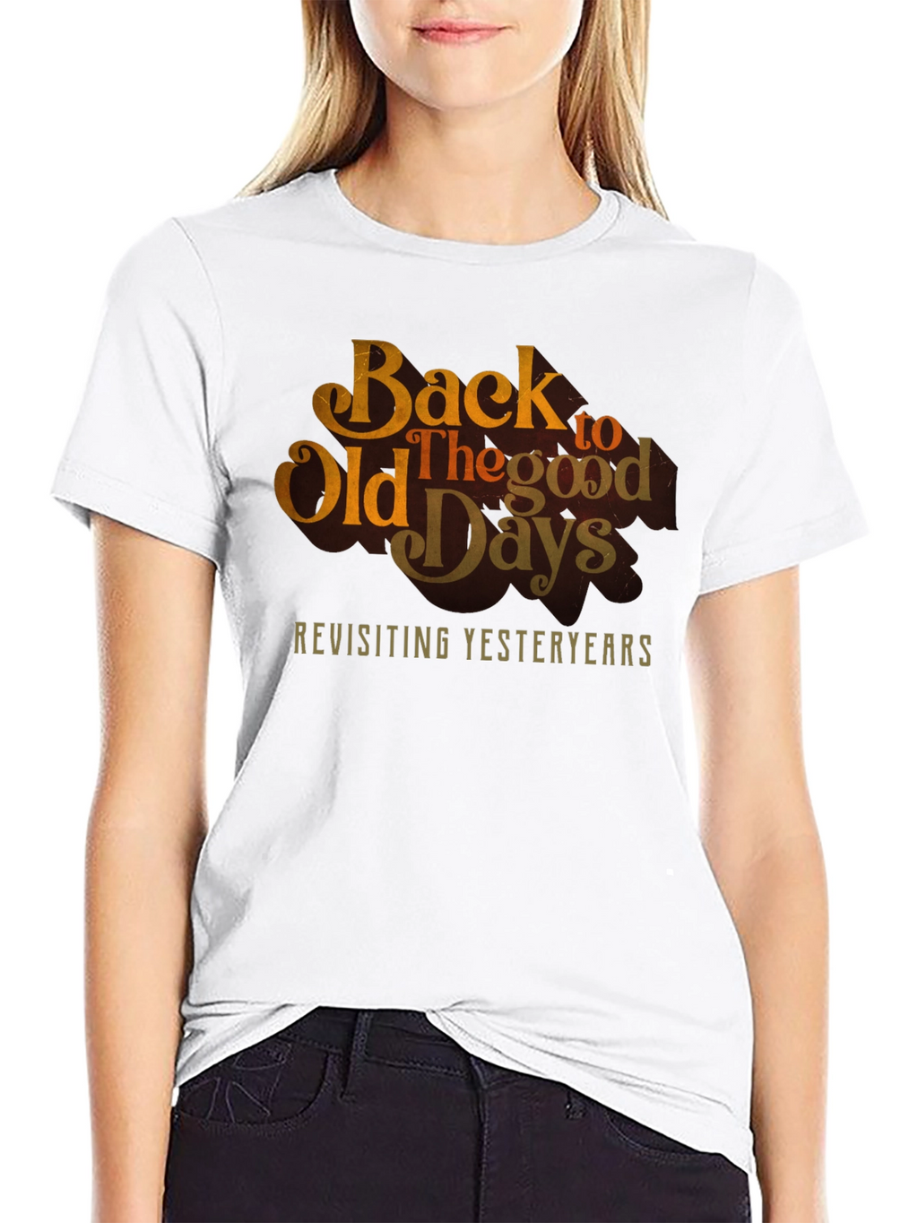 Back to Old Days Retro Graphic Tee