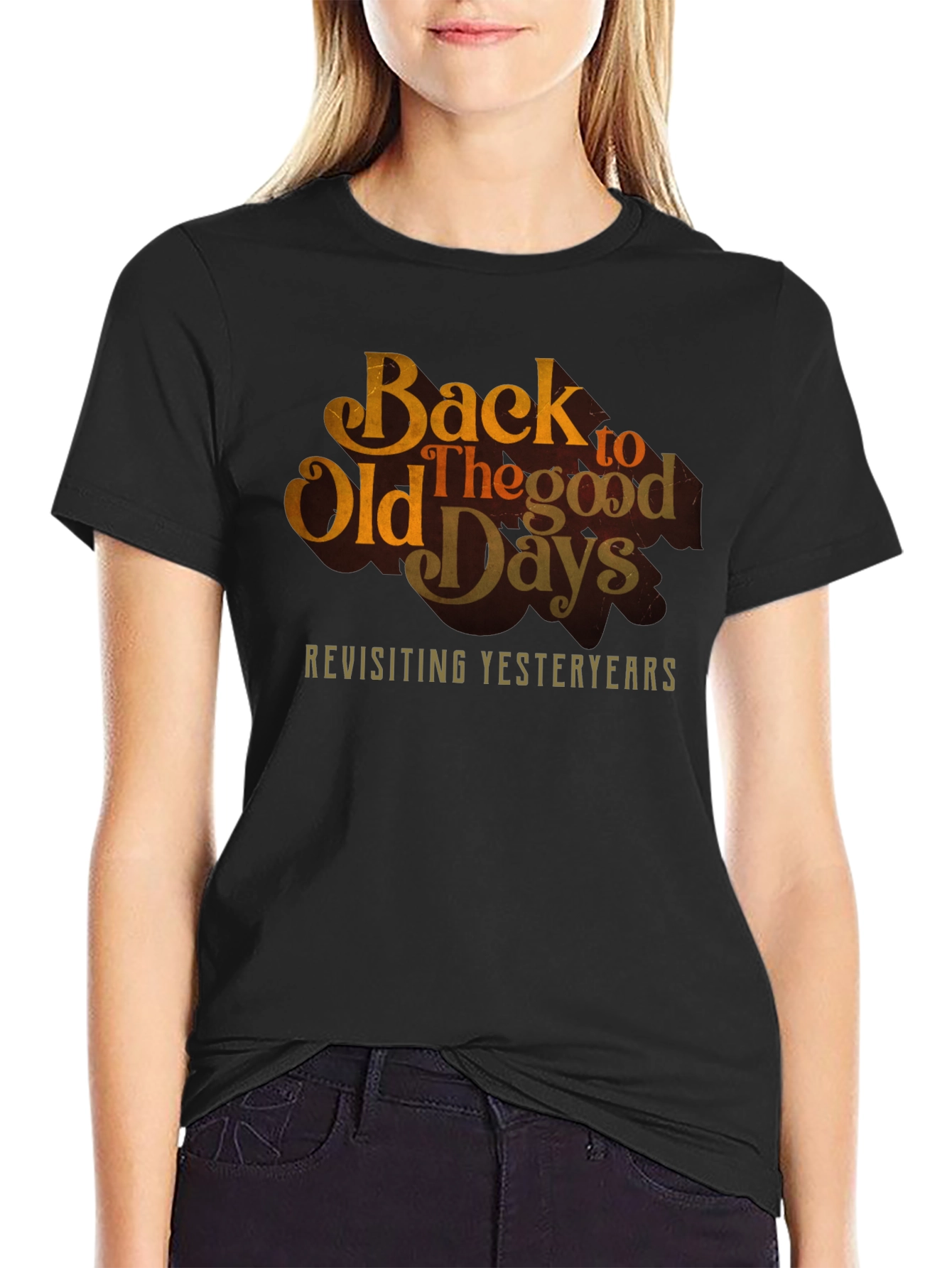 Back to Old Days Retro Graphic Tee