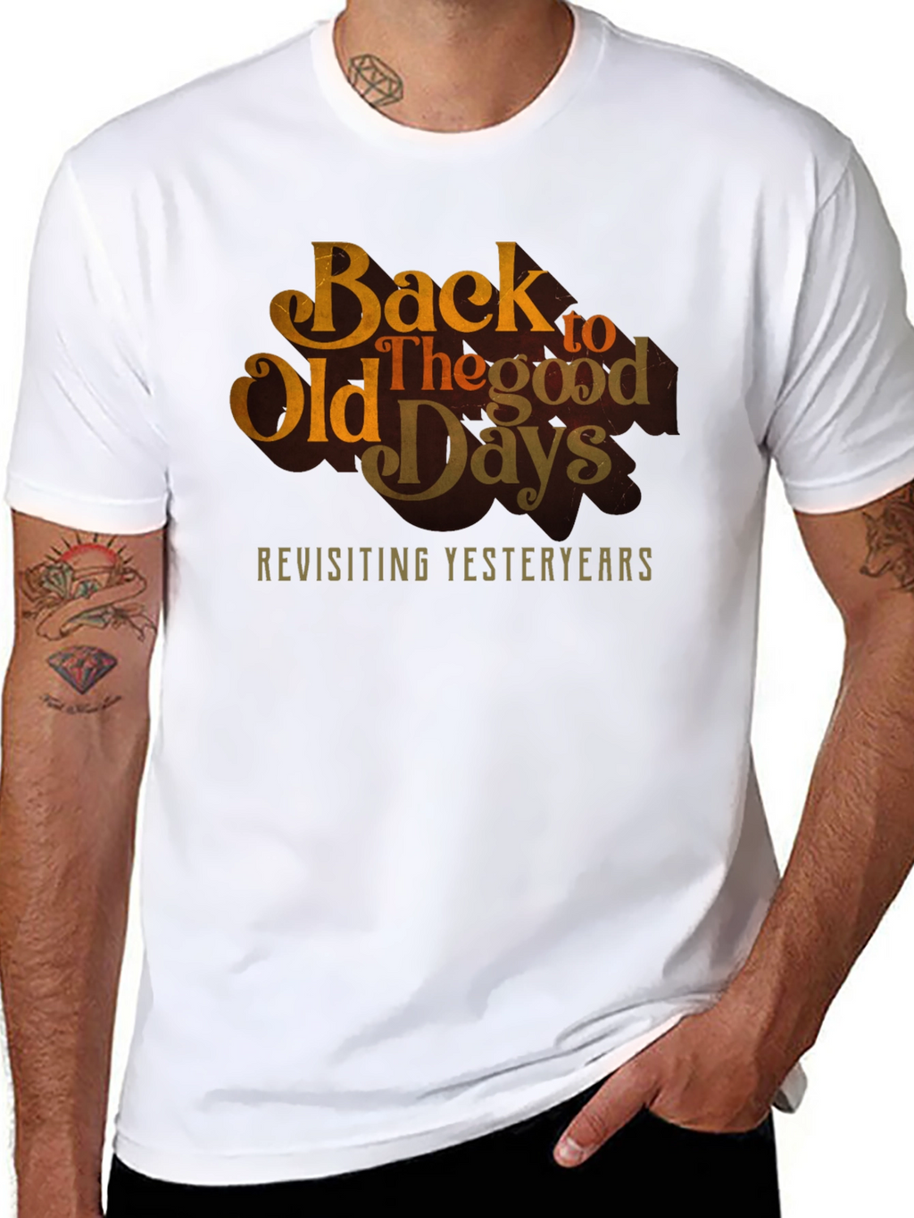 Back to Old Days Retro Graphic Tee