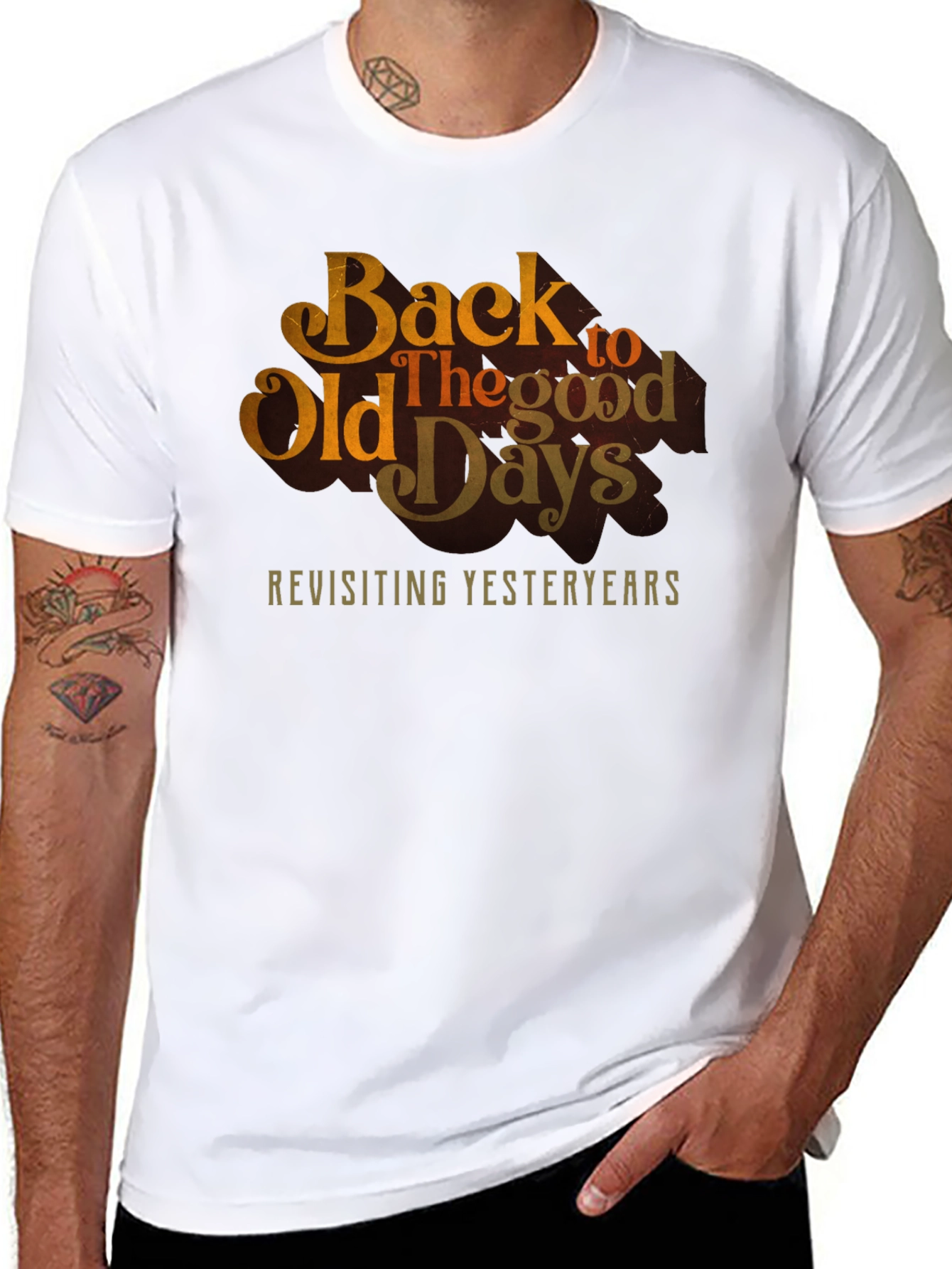 Back to Old Days Retro Graphic Tee