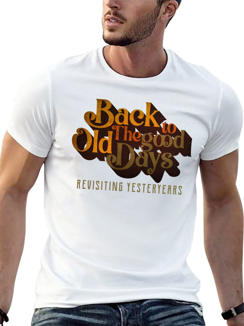Back to Old Days Retro Graphic Tee