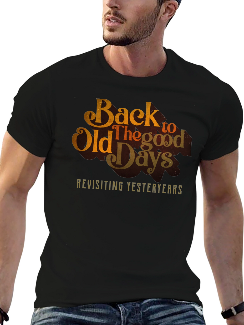 Back to Old Days Retro Graphic Tee