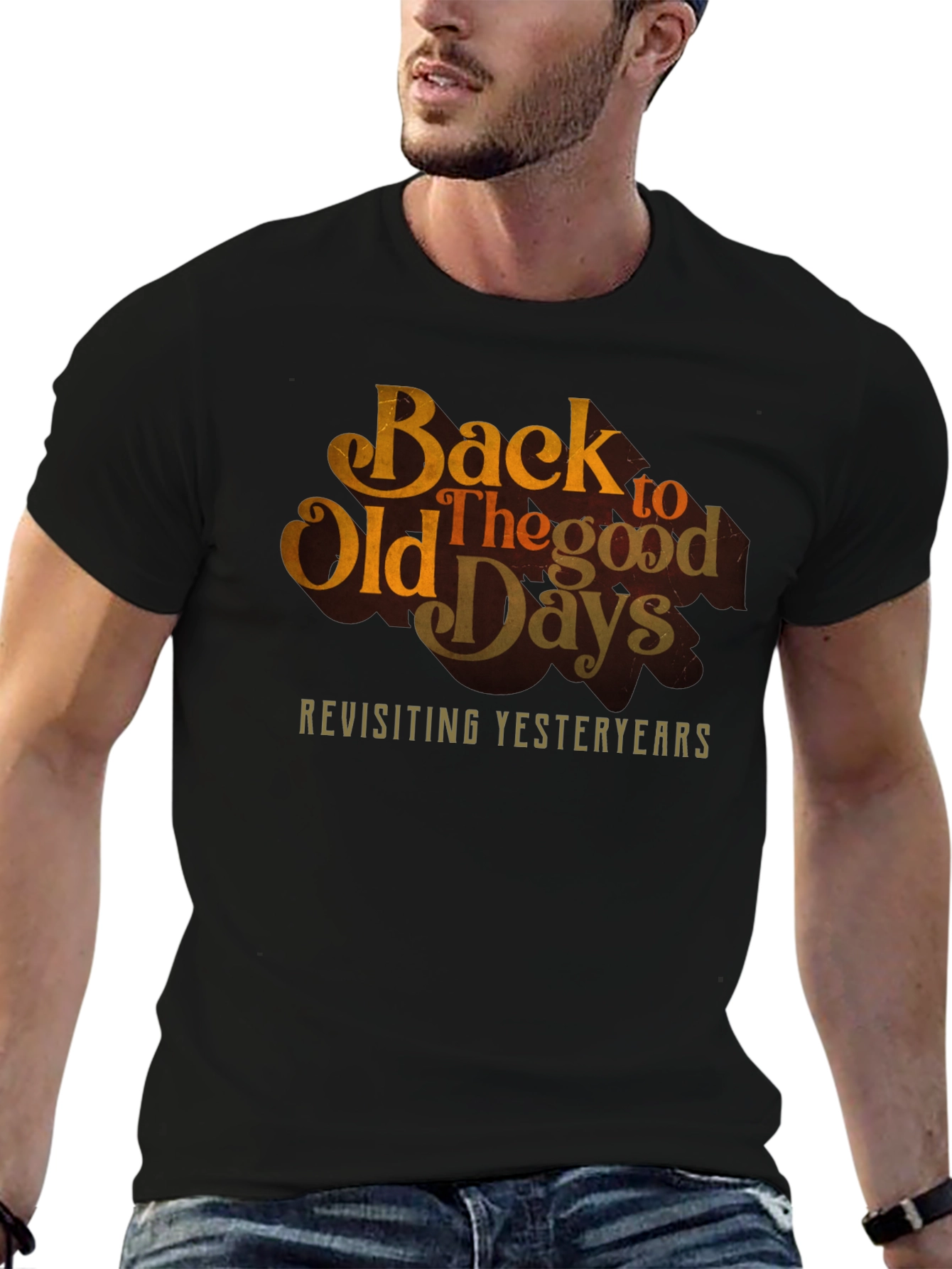 Back to Old Days Retro Graphic Tee