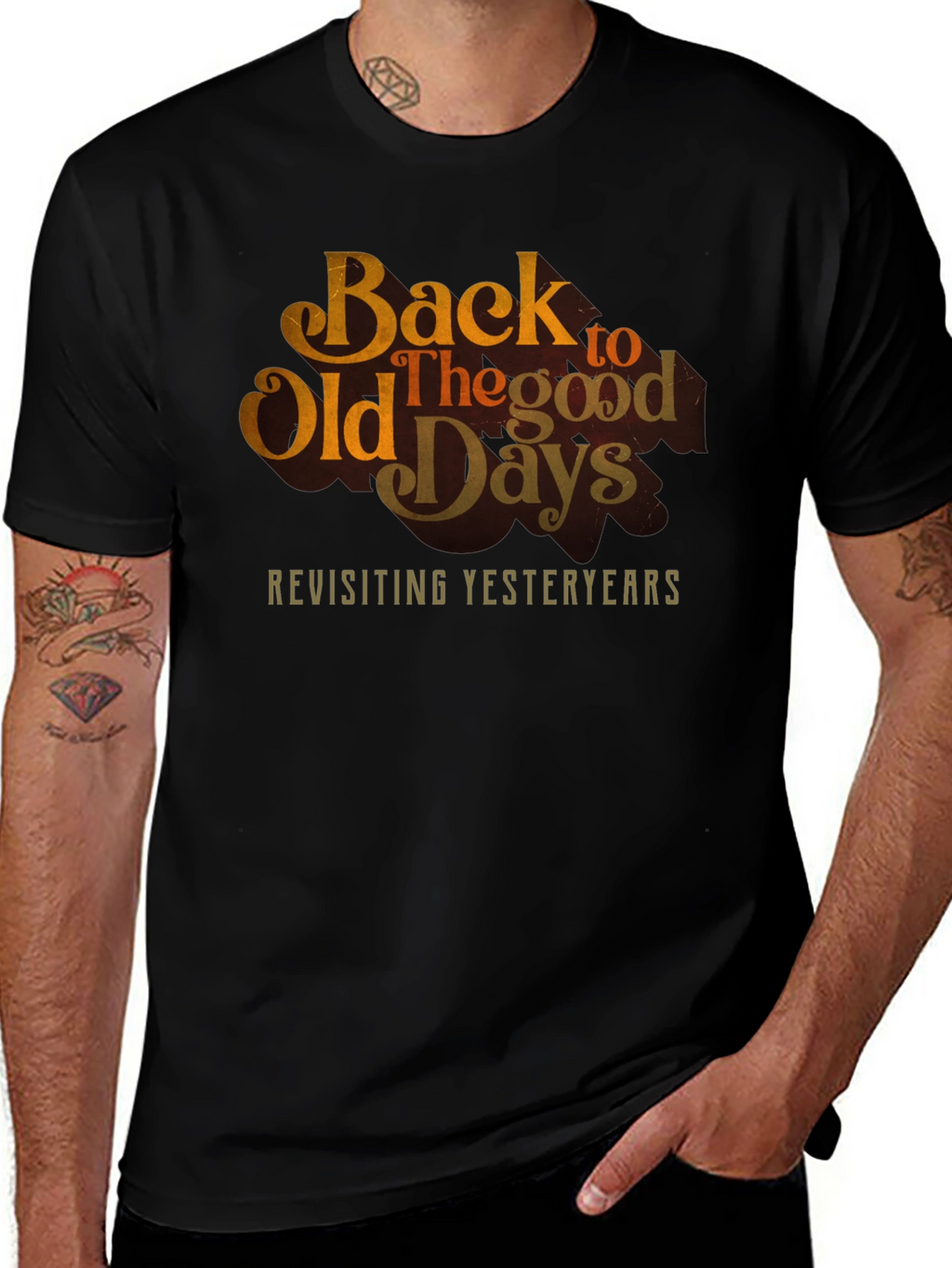Back to Old Days Retro Graphic Tee