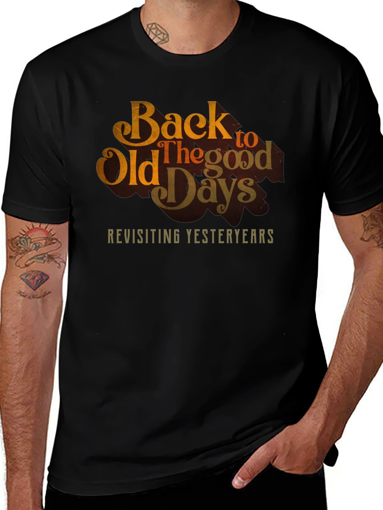 Back to Old Days Retro Graphic Tee