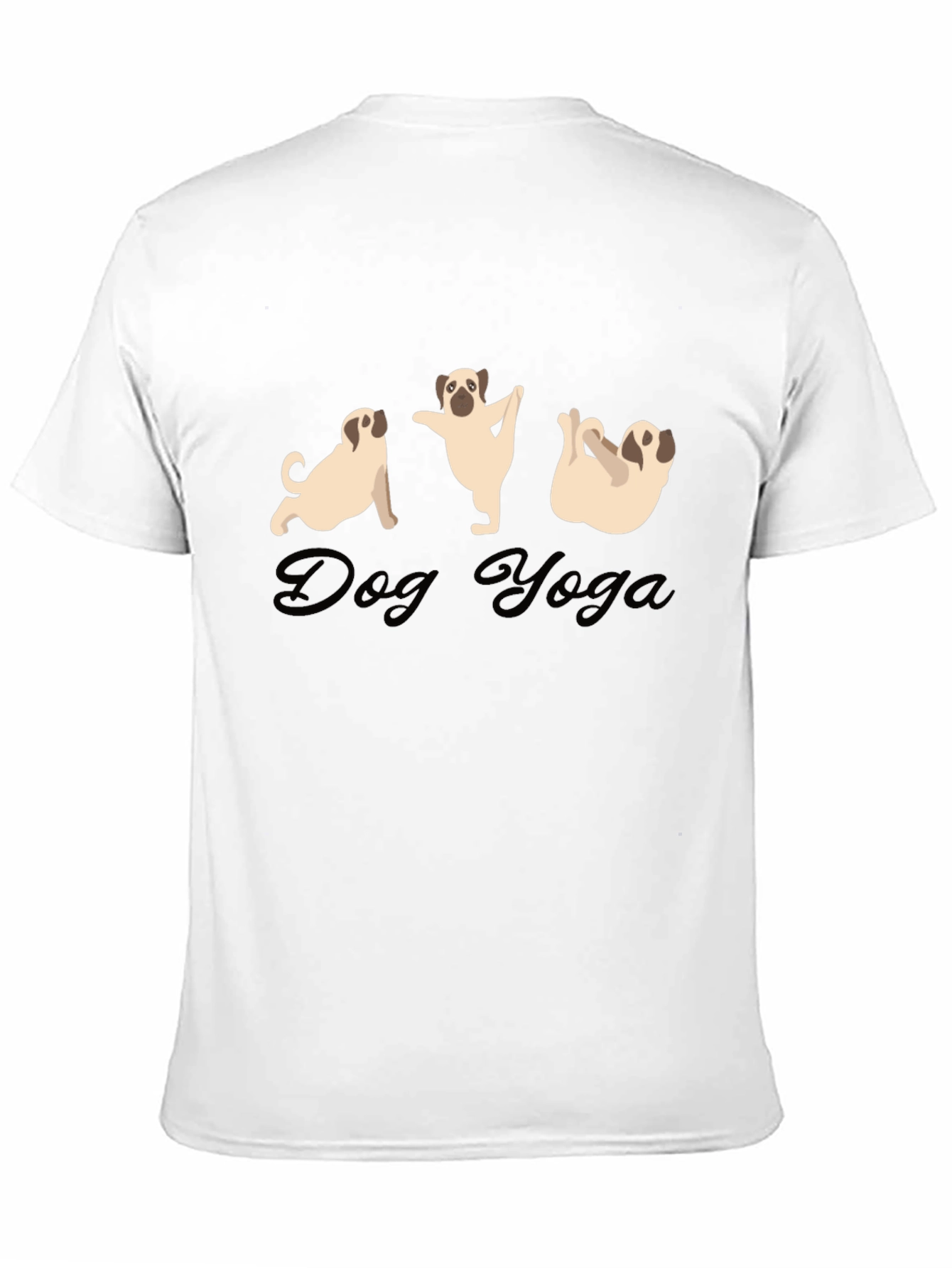 Dog Yoga Black T-Shirt | Funny Pug Tee