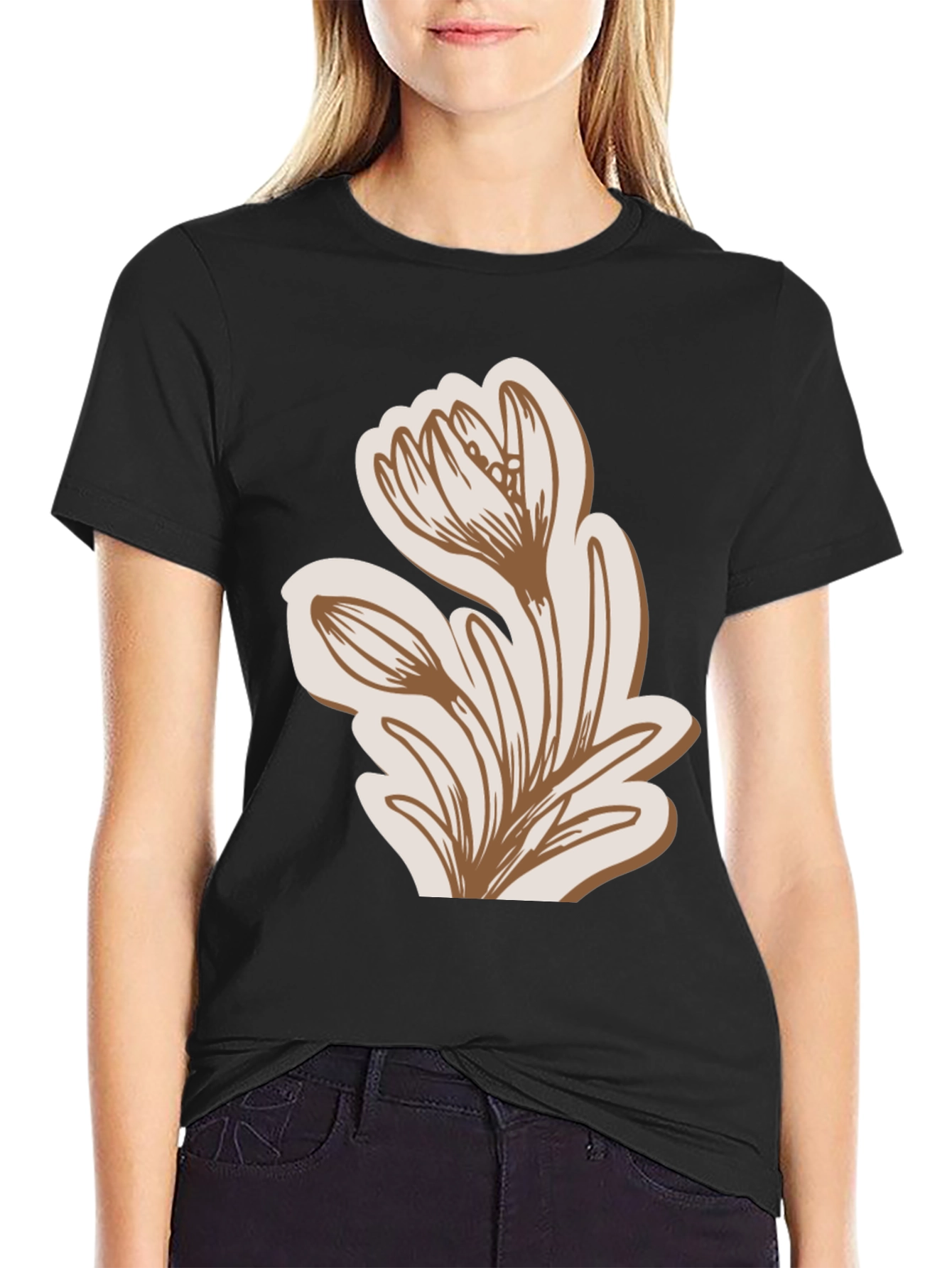 Floral Graphic Tee - Stylish Casual Comfort