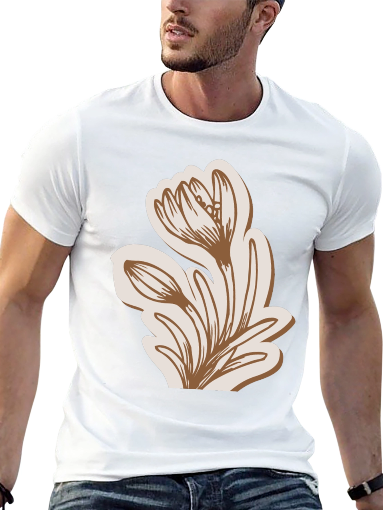Floral Graphic Tee - Stylish Casual Comfort