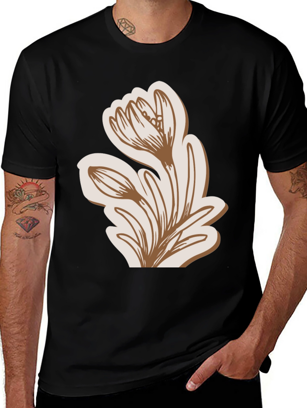 Floral Graphic Tee - Stylish Casual Comfort