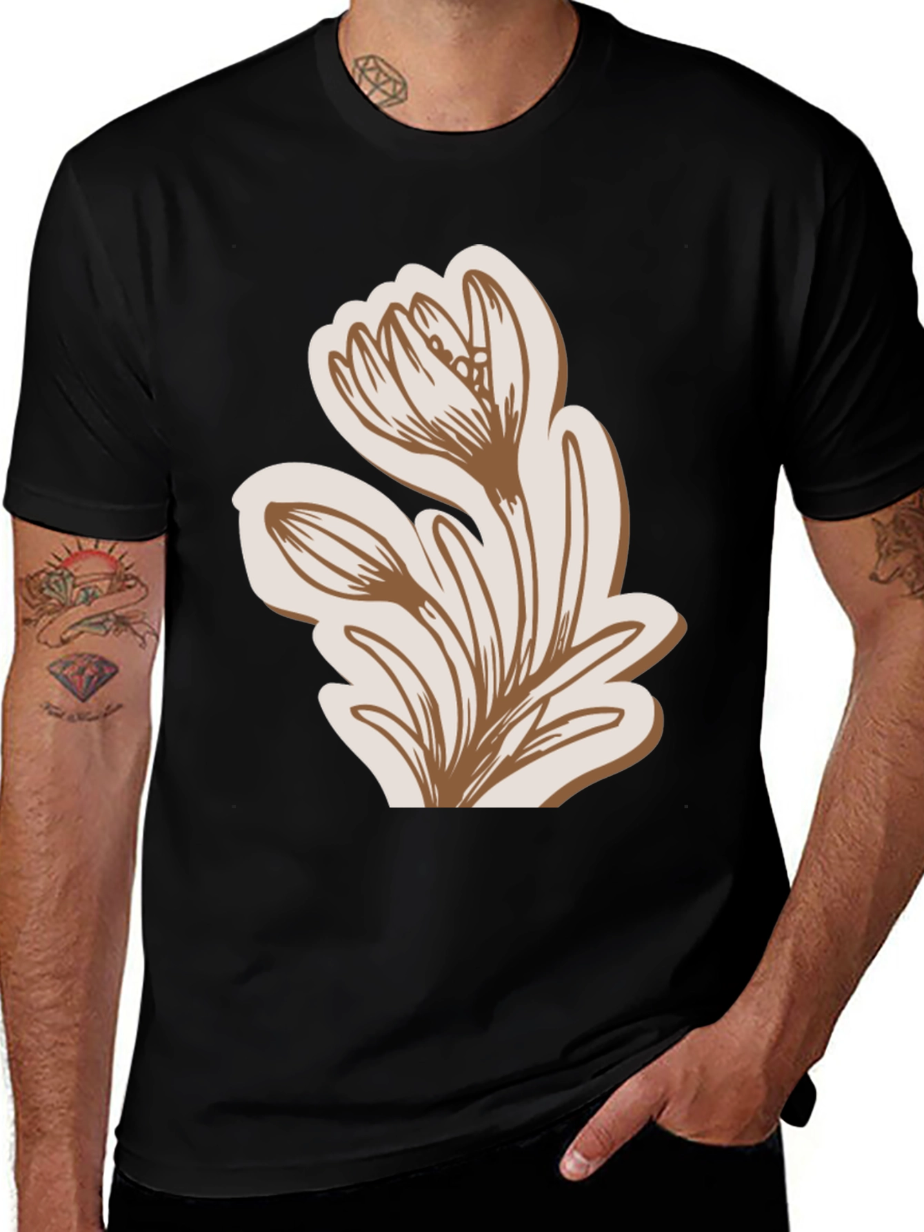 Floral Graphic Tee - Stylish Casual Comfort