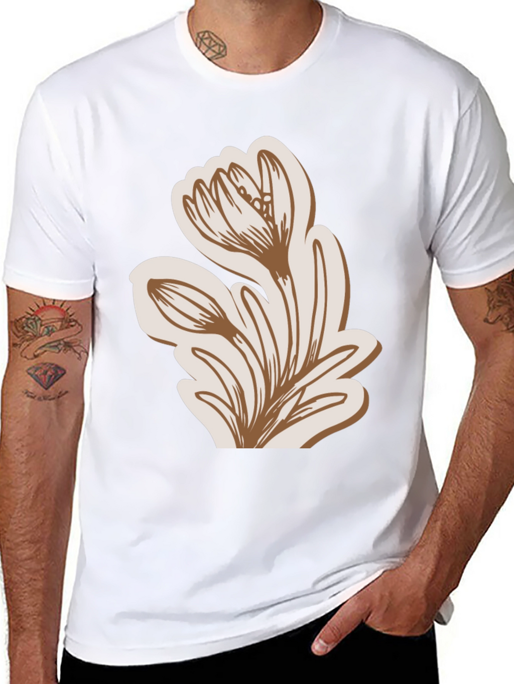 Floral Graphic Tee - Stylish Casual Comfort