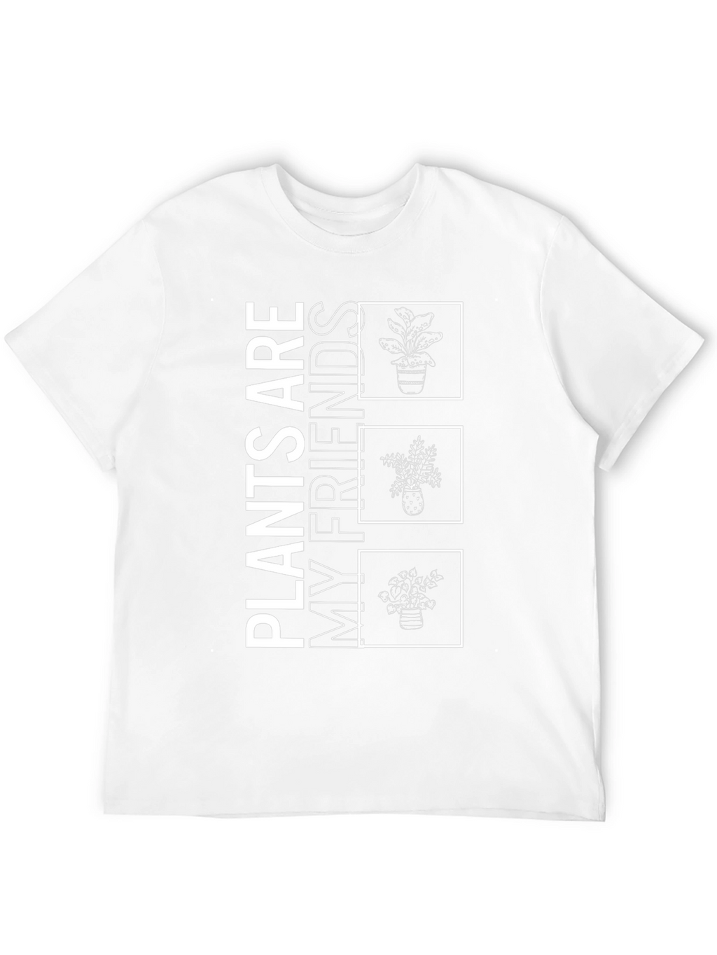 Plants Are My Friends Graphic Tee - Black