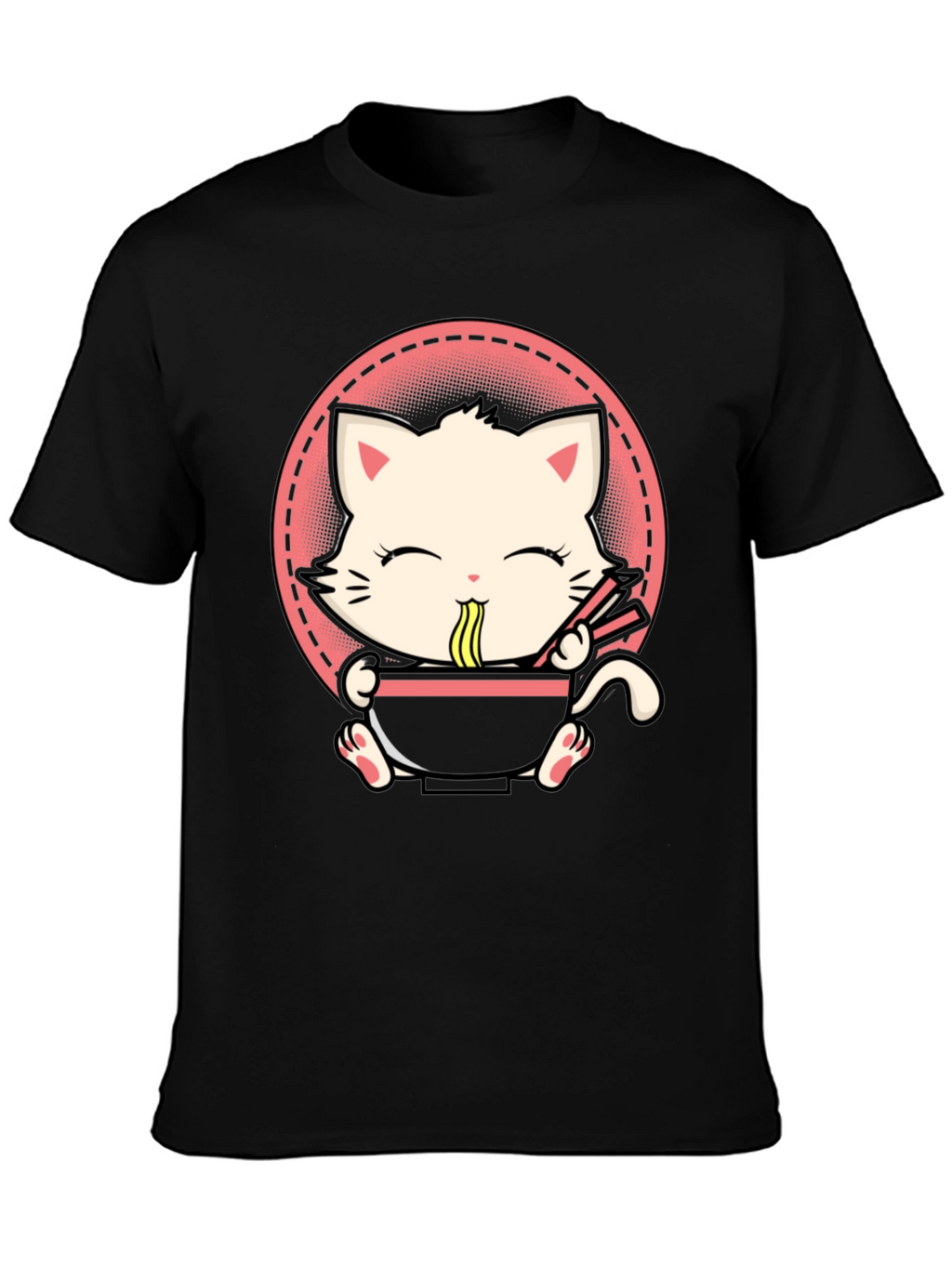 Kawaii Cat Ramen T-Shirt